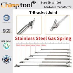1 Pc Stainless Steel 316 Gas Spring T-Bracket Joint Universal Shock Absorber Hydraulic Lift Support Strut Bar Customizable