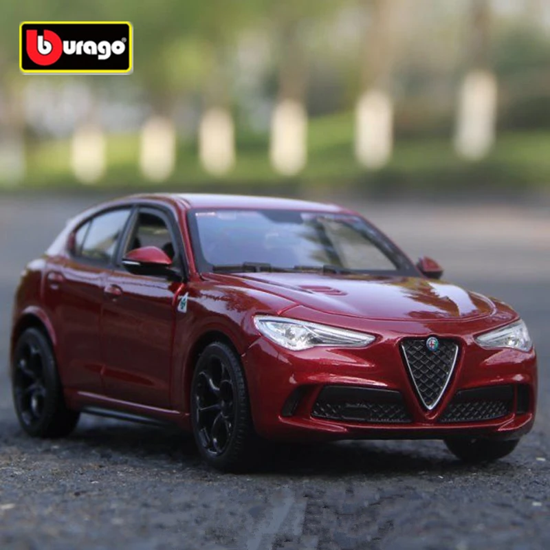 

Bburago 1:24 Alfa Romeo Stelvio SUV Alloy Car Model Diecasts Metal Toy Vehicles Car Model Simulation Collection Childrens Gifts