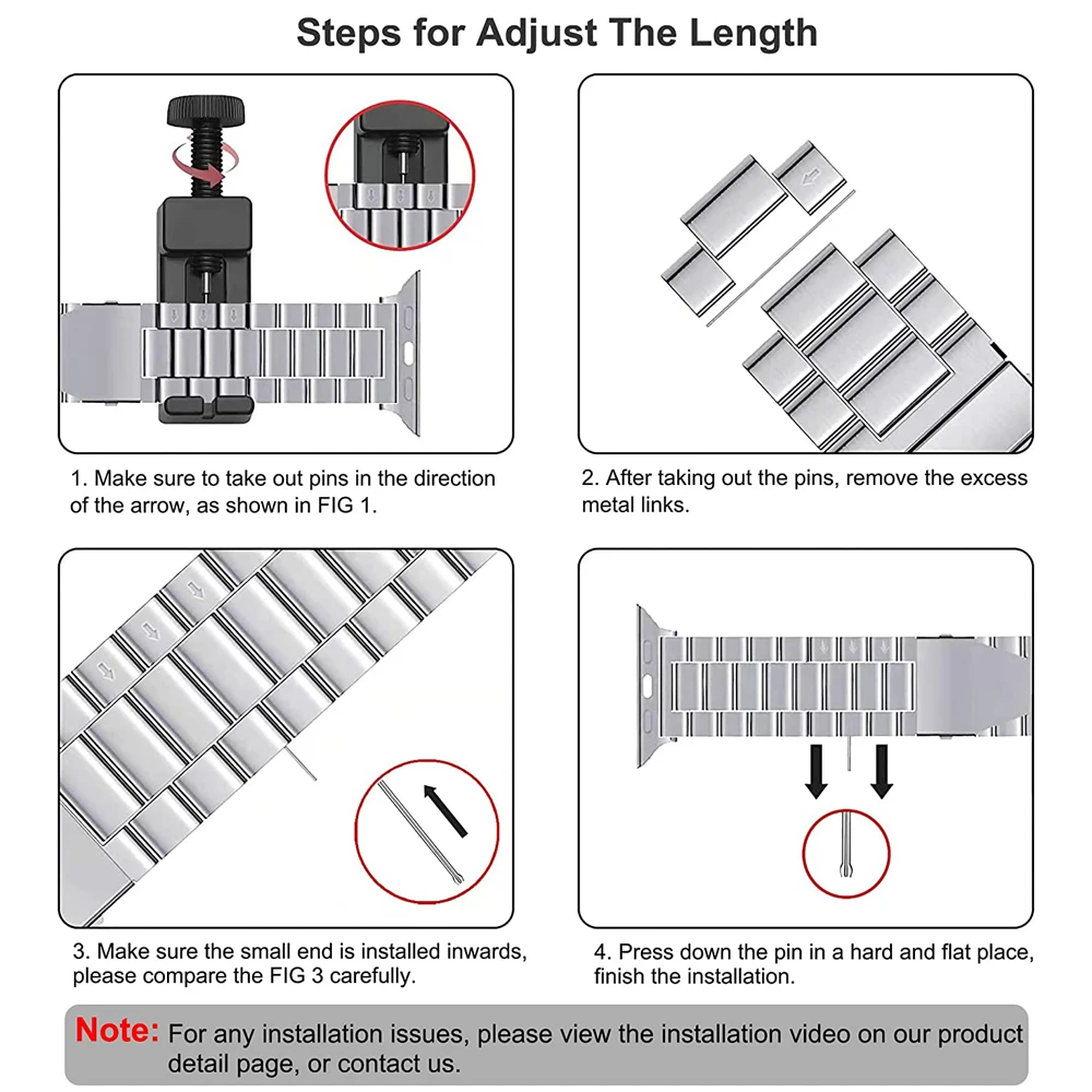 Bracelet for apple watch ultra 2 10 9 8 7 46mm 45mm 42mm 41mm 49mm band stainless steel strap iwatch se 5 44mm 40mm 3 38mm strap