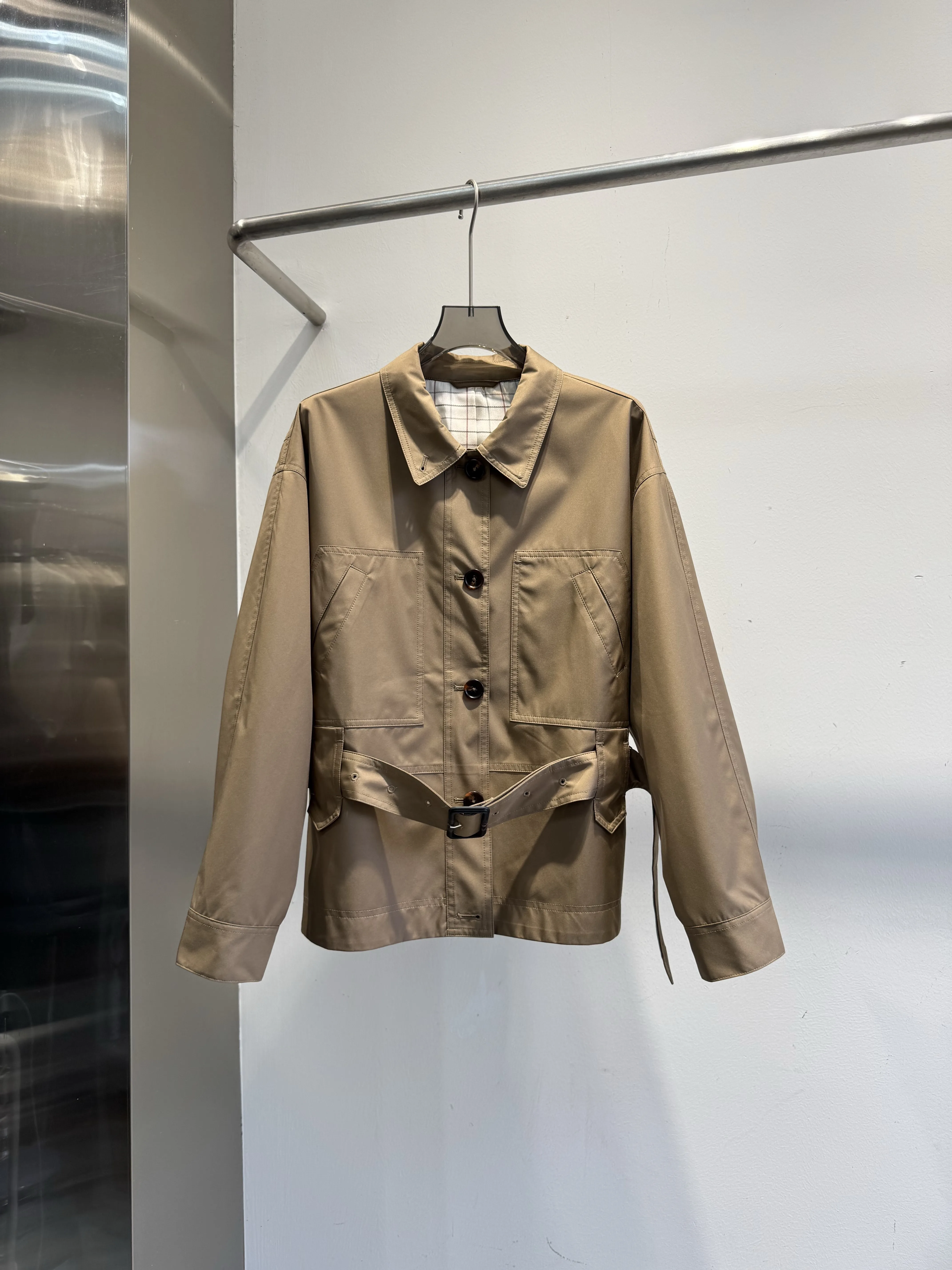 Women'S Fashion Utility Jacket - 2026 Women's Khaki Lace-Up Utility Jacket