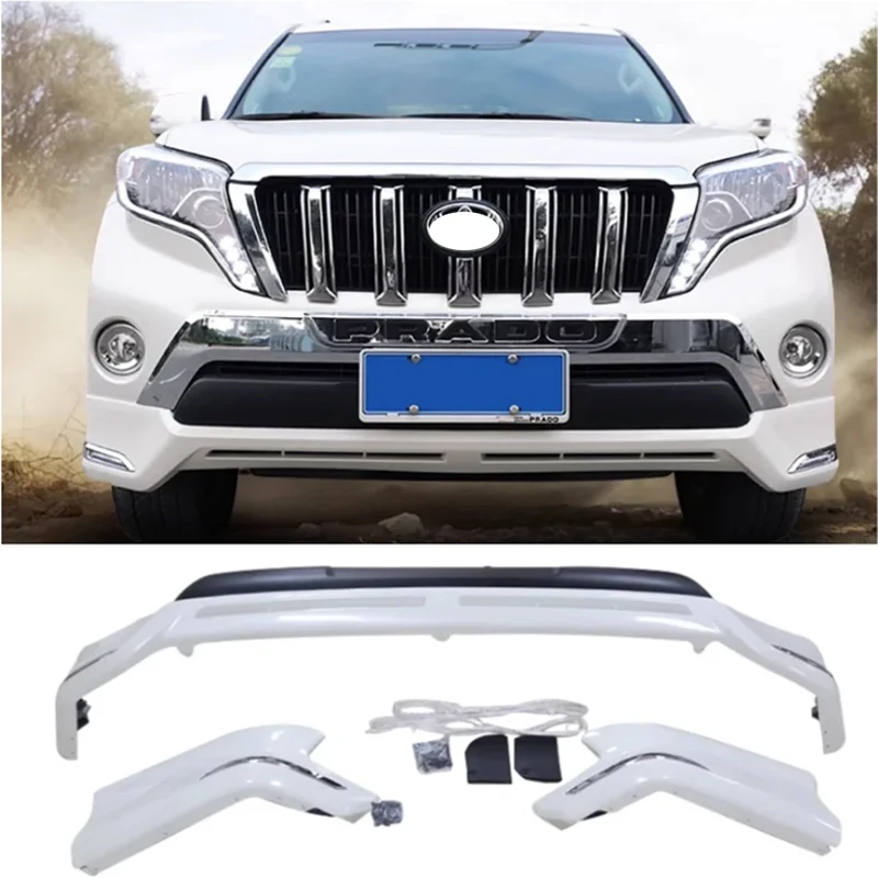 

Dream Garage Newest Front Lip And Rear Bumper Spoiler ABS Body Kit For Prado FJ150 LC150 2014-2017