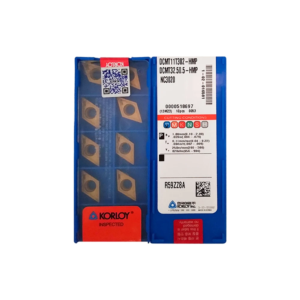 

Korloy 100% оригинальный DCMT DCMT070202 DCMT070204 DCMT11T302 DCMT11T304 DCMT11T308 -HMP PC9030 NC3120 NC3020 NC3030 Поворотная вставка