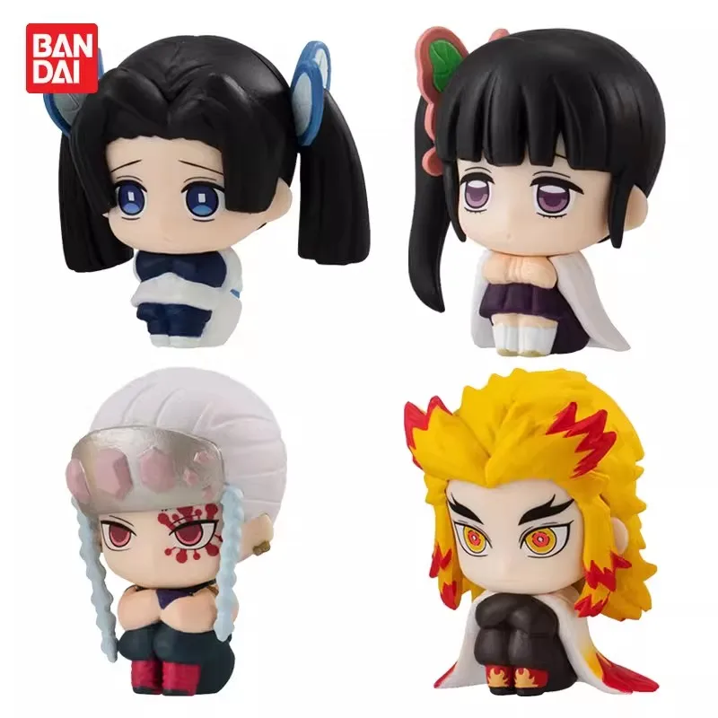 

Оригинальный набор Bandai из 4 фигурок Gashapon まちぼうけ2 Demon Slayer, аниме-фигурки Узуи Тенгена, игрушки для детей, подарок, коллекционные модели, украшения
