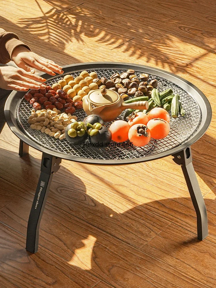 Four-corner brazier Household fire heating stove Outdoor charcoal grill