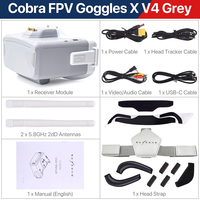 SKYZONE Cobra S X SD FPV Video Goggles Receiver 5.8G Head Tracker DVR for FPV Racing Drone