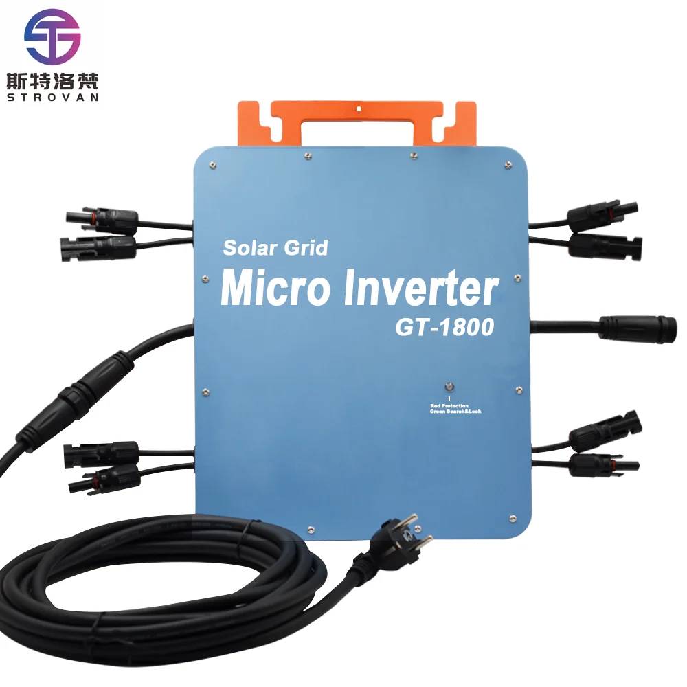 Die-cast Aluminum IP66 Solar PV Micro Inverter on Grid Micro Inverter 1600 Watt WVC 1800w 2000w
