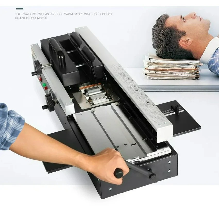 WD-40A A4 Size Max 4cm Thickness Photo Album Book Paper Binder 200 books/hour High Efficiency 220V Hot Melt Glue Binding Machine