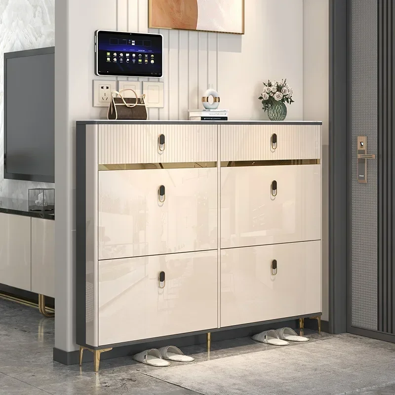 

Luxury Shoe Cabinets Corridor Vertical Display Shoe Cabinets Balcony Hallway White Holder Gabinetes De Sapatos Home Furnitures