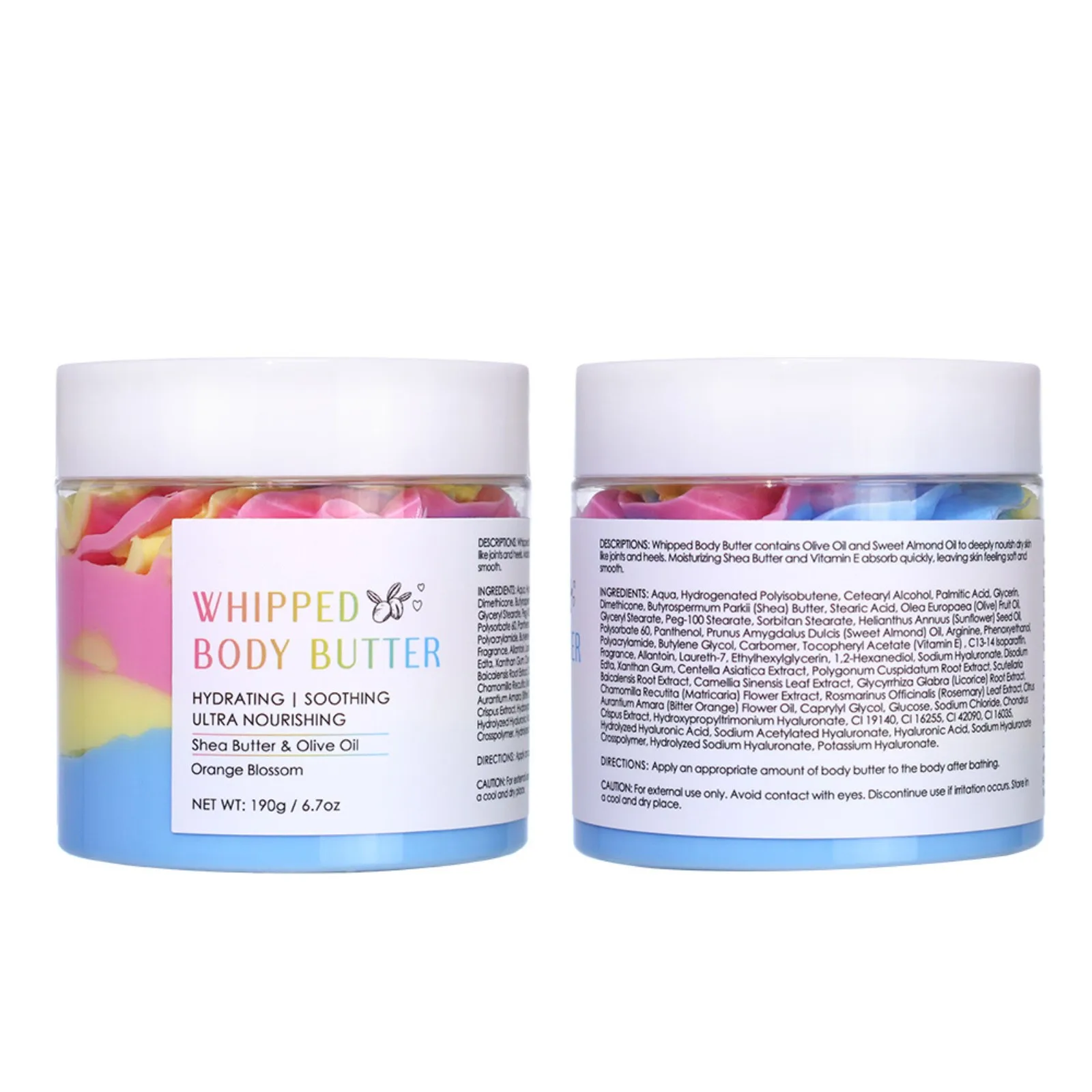 Whipped Shea Butter Skin Moisturizer - Body Butter for Women - Body Lotion for Dry Skin - Lightweight Body Cream for Women - Hyd