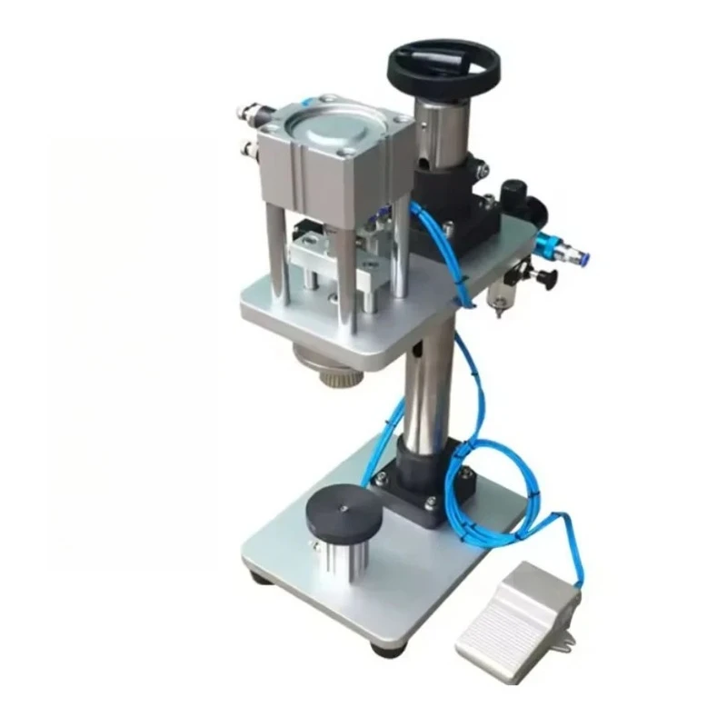 

Промышленная пневматическая машина для укупорки парфюмерных флаконов, машина для герметизации парфюмерных бутылок