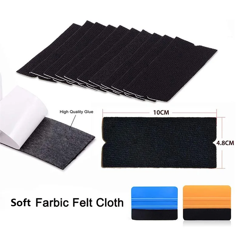 40Pcs/20Pcs Squeegee Felt Cloth for Vinyl Film Scraper Car Wrap Tools Fabric Felt for Spatula 4\