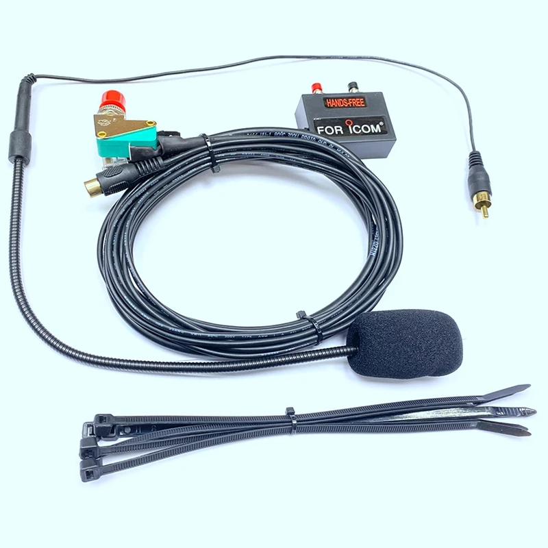 Finger PTT 8 Pin Hands-Free Microphone For ICOM IC2200H IC-2200H IC2720 IC-2720 IC2820 IC-2820 IC2730 IC-2730 Radio