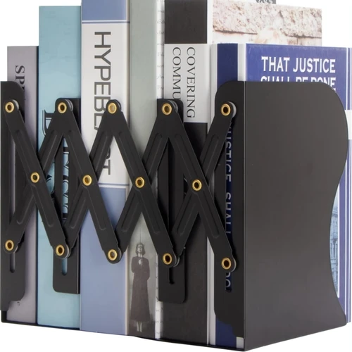 Sujetalibros de escritorio ajustables, soporte para libros, sujetalibros de hierro, arte de escritorio, estante antideslizante, soporte para escuela, papelería, accesorios de oficina