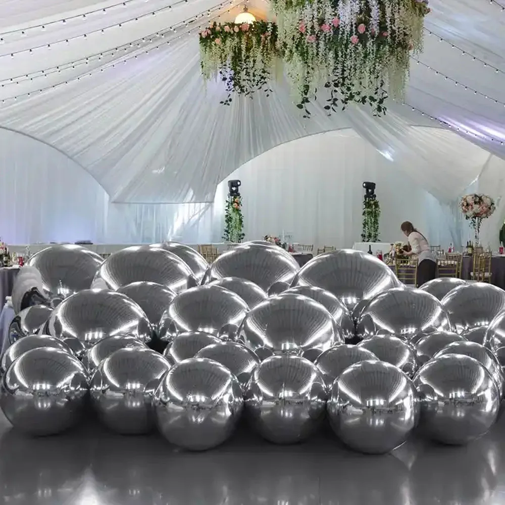 Duzzling Ball Durable Floating Sphere Giant Inflatable Mirror Balloon For Disco Party Wedding Event Decoration