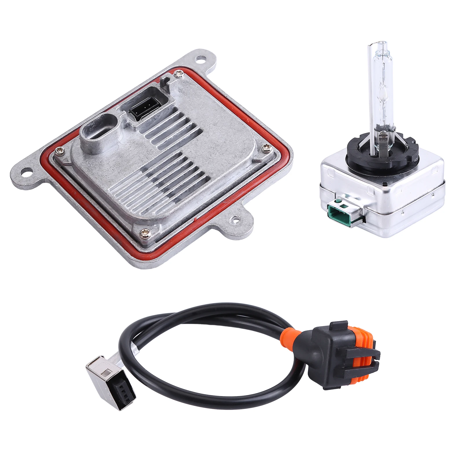 

Compatible For Chevy Blazer Impala Malibu Suburban Tahoe Xenon Ballast Control Unit +HID Bulb Wire Kit