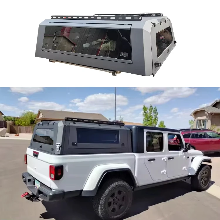 

Locking Function Sliding Window Waterproof Aluminum Alloy Truck Canopies for Tundra Ram 1500 F150