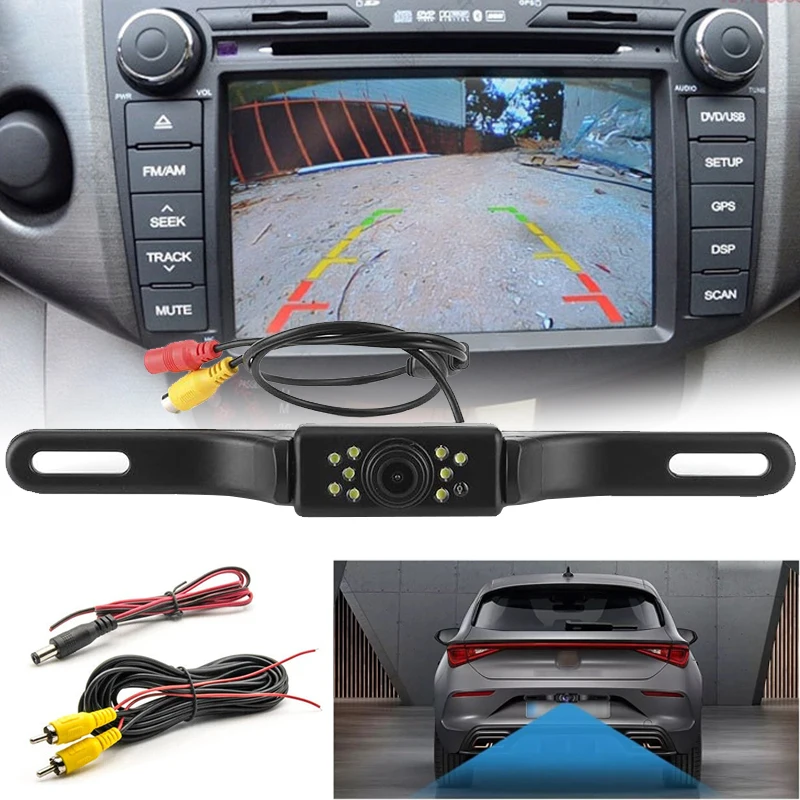 High Definition Backup Camera for Vehicles, Featuring 9 LED Lights, And Designed for Cars, Suvs, Trucks, Rvs, And Pickup Trucks