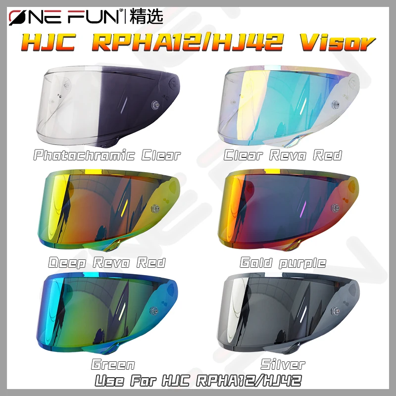 RPHA12 Photochromic Visor for HJC RPHA 12 RPHA12 HJ-42 Autochromic Full Face Helmet Lenses  Accessories Motorcycle Helmet Shield