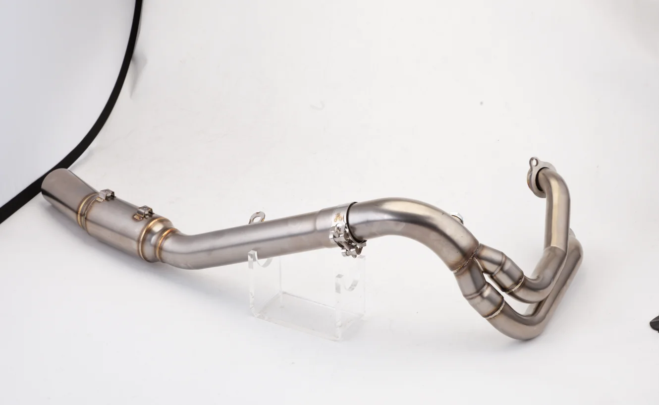 Motorcycle Escape Front Link Pipe Header For KOVE 800X ADV 800X Adventure 2023-2025, 60mm Interface Exhaust Pipe