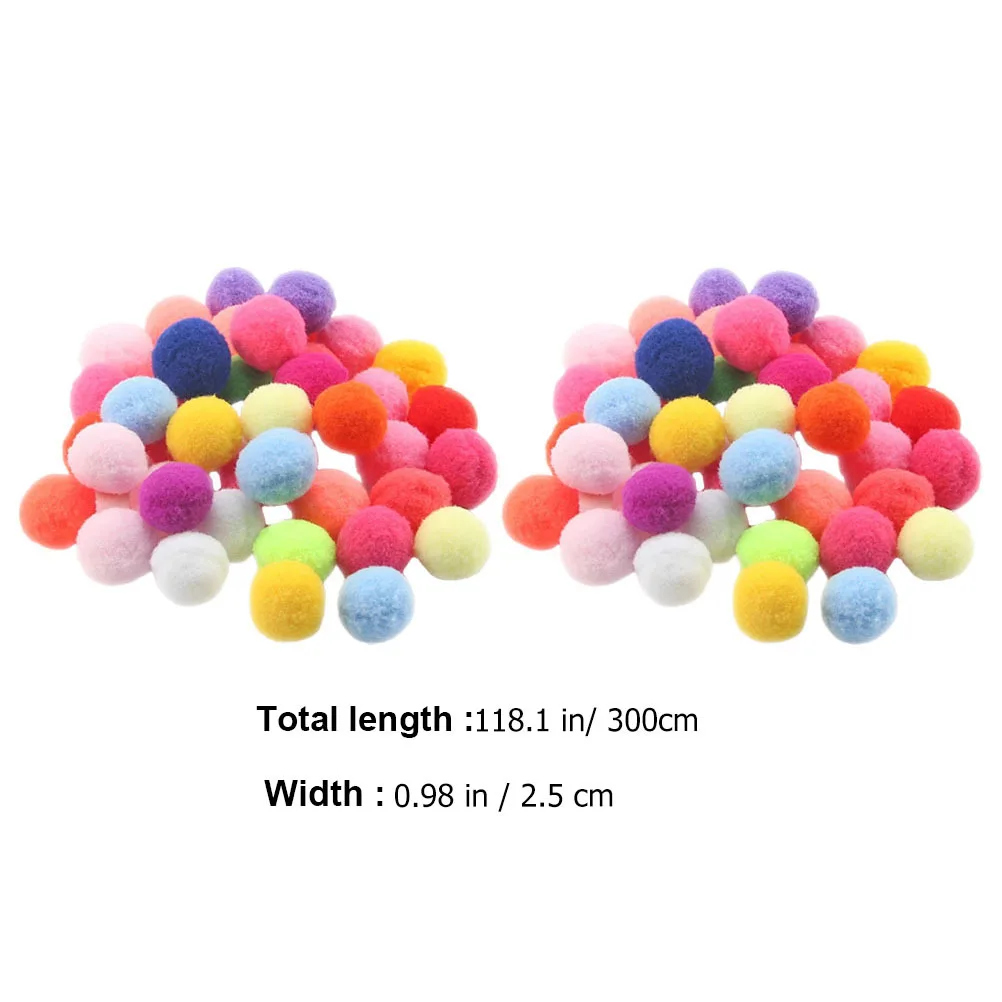 2 pezzi colorati Pom Ball decorazioni appese carino camera dei bambini festa foto sfondo banner ciondolo da parete in stile nordico