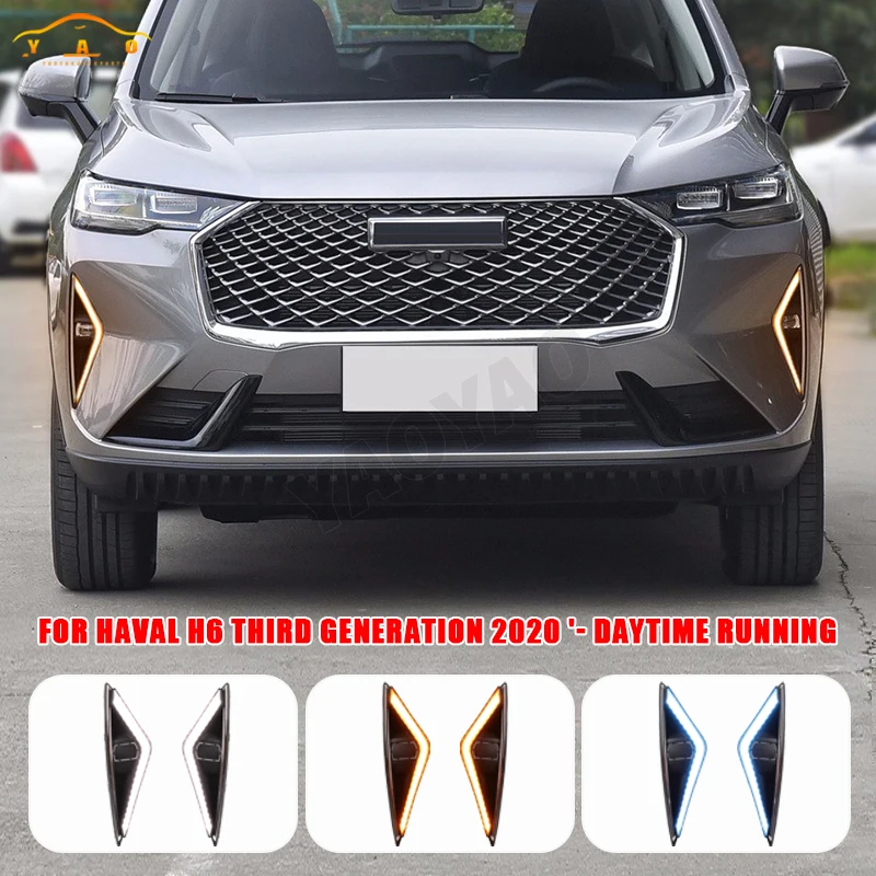 

Led Daytime Running Light Fog Lamp For Haval H6 2020 2021 2022 Bumper Driving DRL Turn Signal