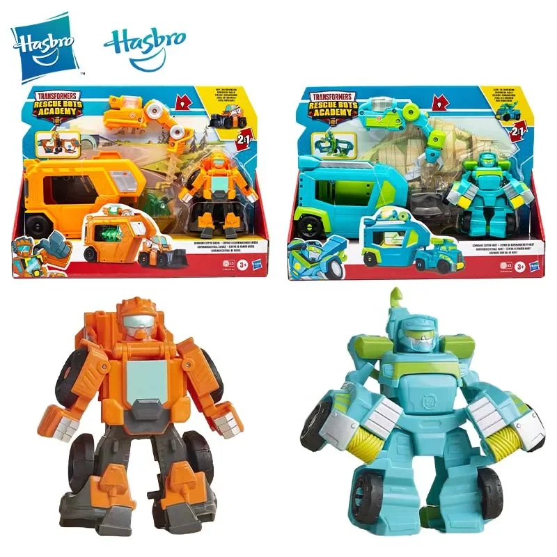 Hasbro Transformers Rescue Robot Carriage Series Sliders Wooden Wedges Collection Movable Anime Figurine Toys for Child‘s Gifts