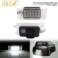 2Pcs LED License Plate Light Number Lamps For Renault Clio III Hatchback Megane II Laguna II Hatchback Master II Van 7700796163