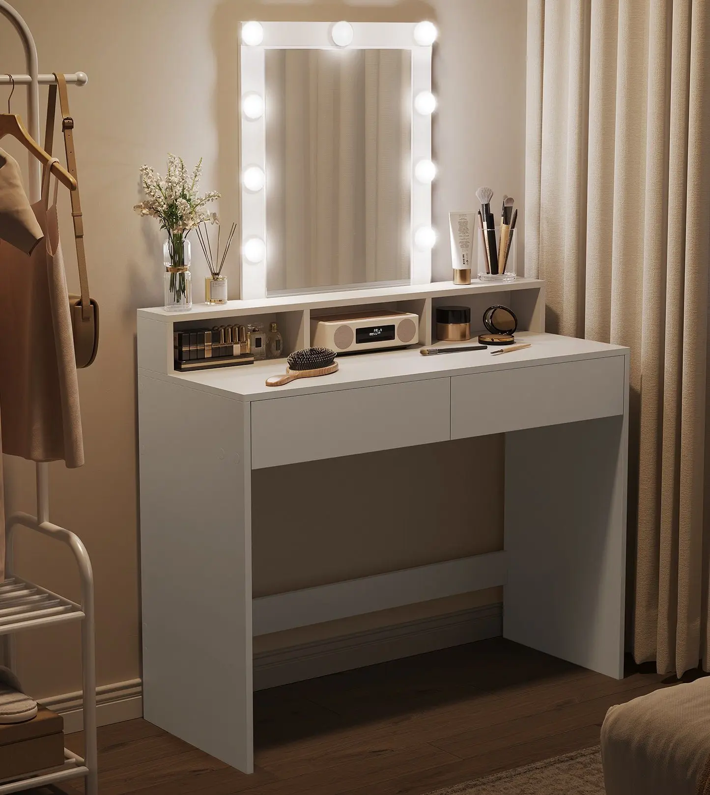 Die perfekte Schminki: Warum das VASAGLE Schminktisch-Set mit LED-Beleuchtung die beste Wahl für dein Beauty-Ritual ist