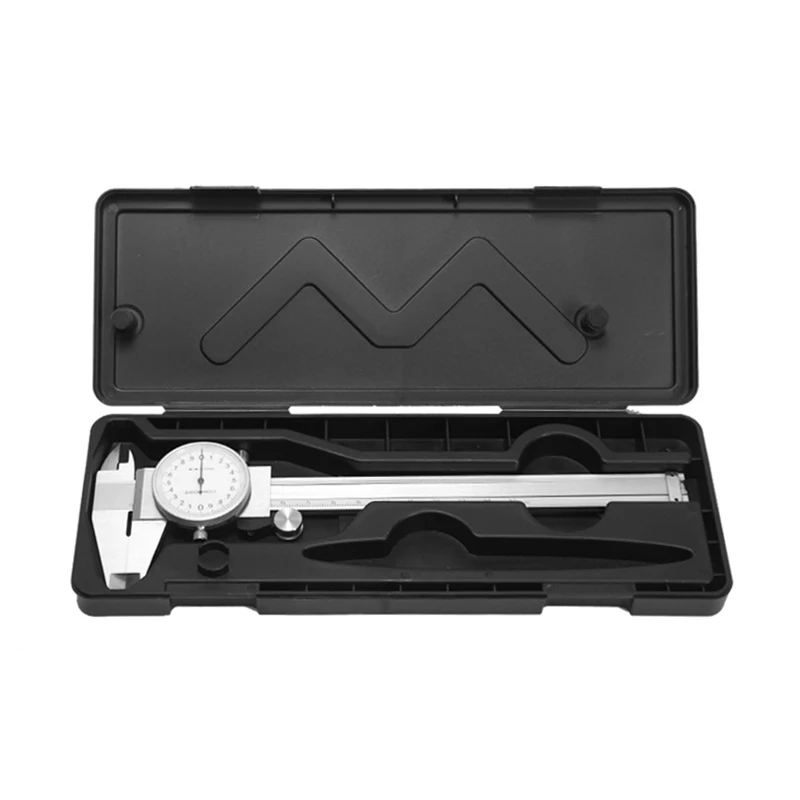 0-150/200mm Dial Calipers Metal High Precision Calipers Unidirectional Shock Resistance Pachometer Versatile Dial Caliper Ruler