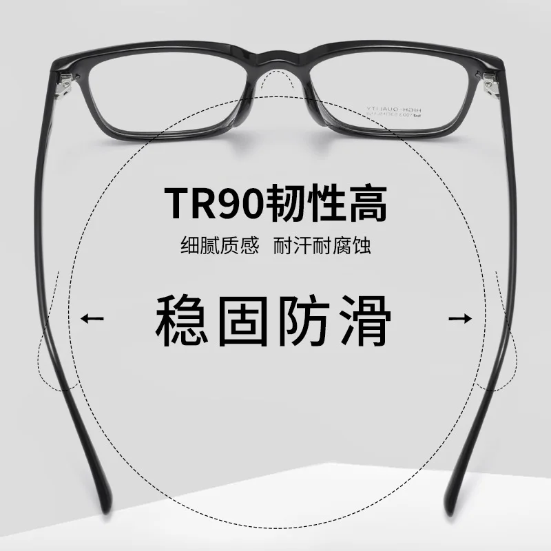 إطار نظارات بصرية كلاسيكي أنيق للرجال خفيف TR90 للنساء إطار كبير مربع شفاف نظارات طبية جديدة