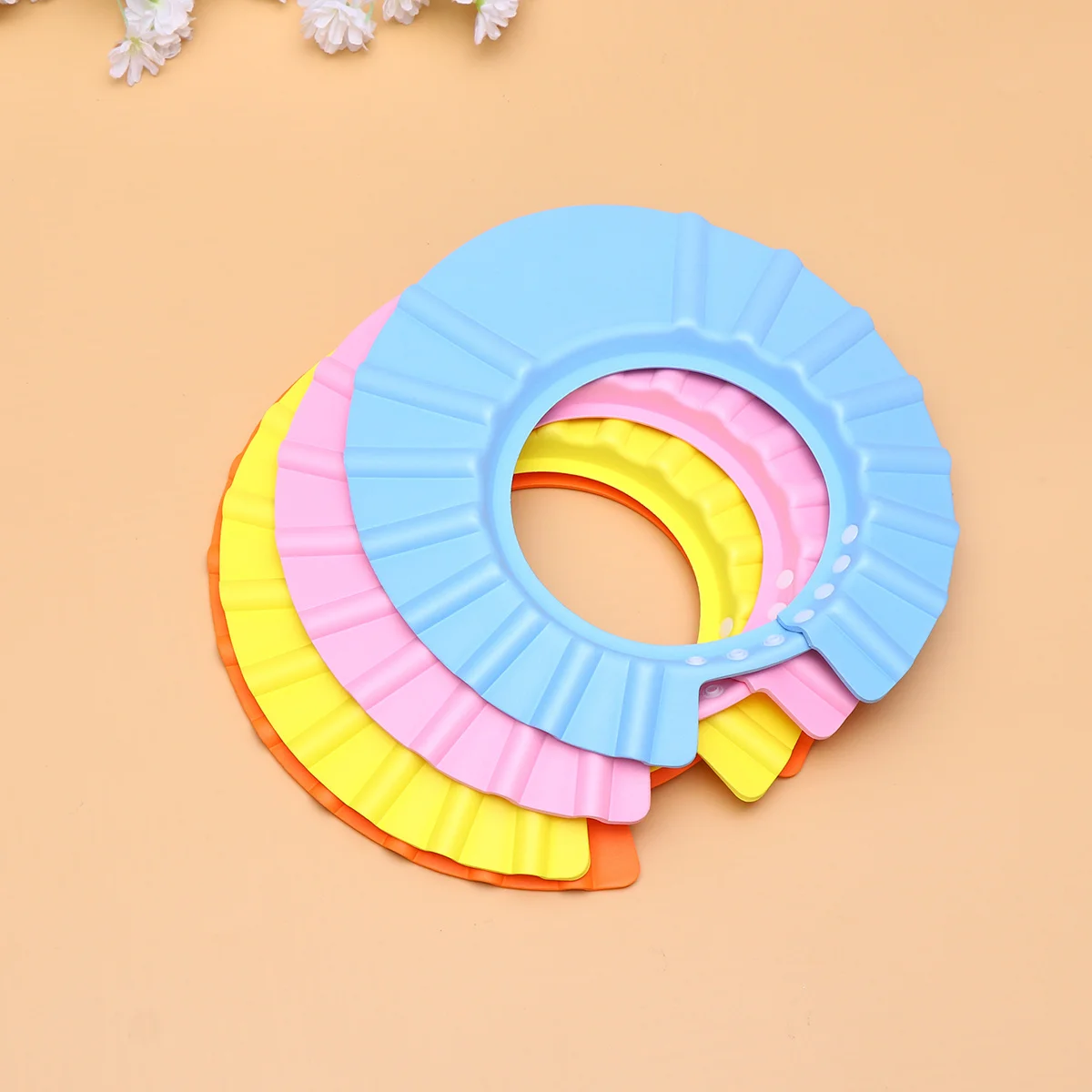 

4Pcs Adjustable Eva Waterproof Kid Shampoo Caps Cartoon Shower Caps Children Bathing Hair Protection Kid Shampoo Cap