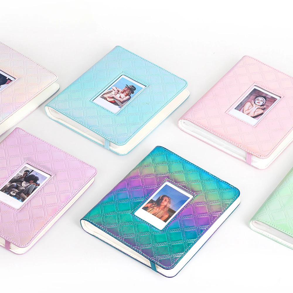 Instax 3 inch, 288 Pockets Hollow Cross - stitch Photo Album for Instax mini film ,Card Collection Book