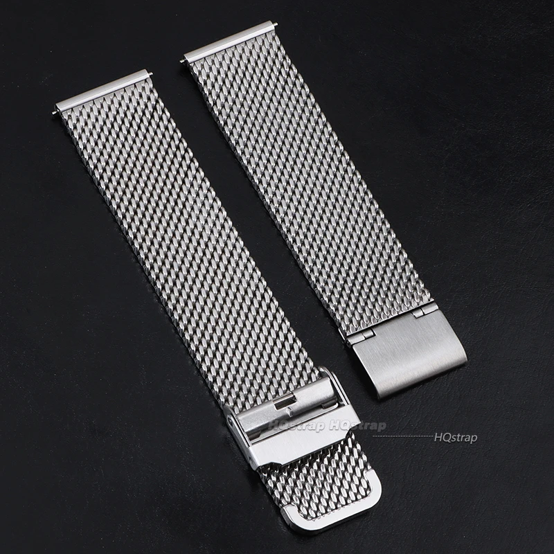 1.0MM Mesh Watch Strap for Seiko Steel Milanese Strap for DW Watch Quick Release Bands 18mm 20mm 22mm 24mm Men Women Watch Band