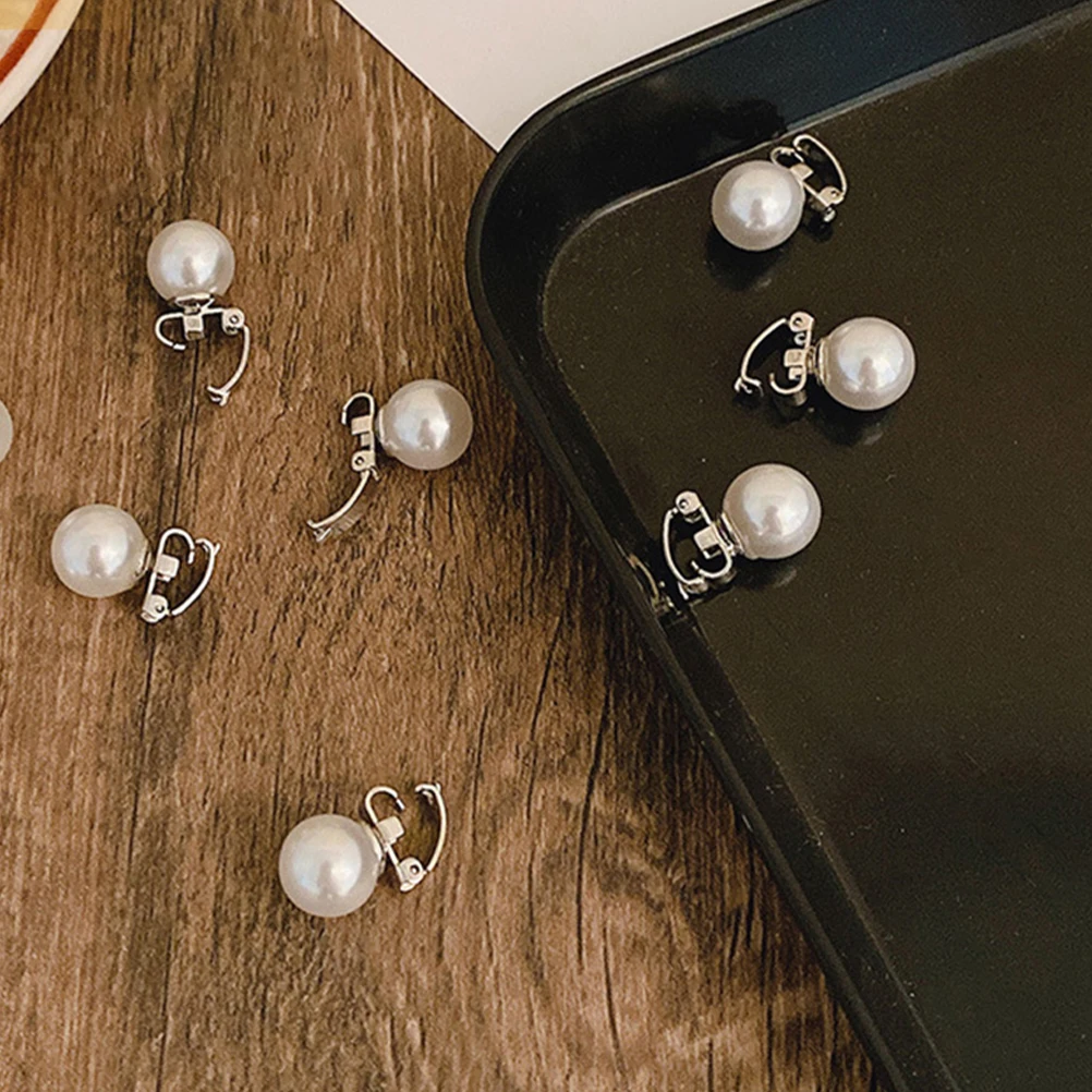 

10 Pcs Pearl Hair Clips Mini Pearls Accessories for Girls Baby Bride Plastic Hairstyle Braid Elegant Fashionable Decorative