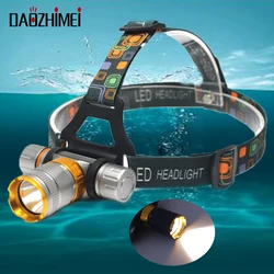 Waterproof IPX8 Diving Lantern100 Meters Underwater Headlight powerful Led Scuba headlights 18650 Flashlight Camp Torch