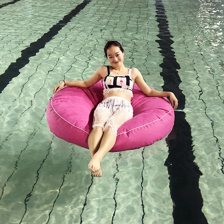 

Circular Beach Outside Swimming Pool Floating Bean Bag Outdoor Waterproof Bean Bag