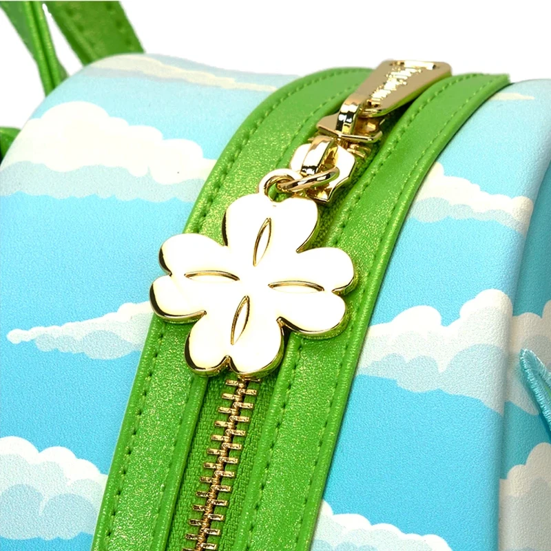 5 Styles Loungefly Women's Teal Tinkerbell Print Glow Clock Mini Backpack view 5