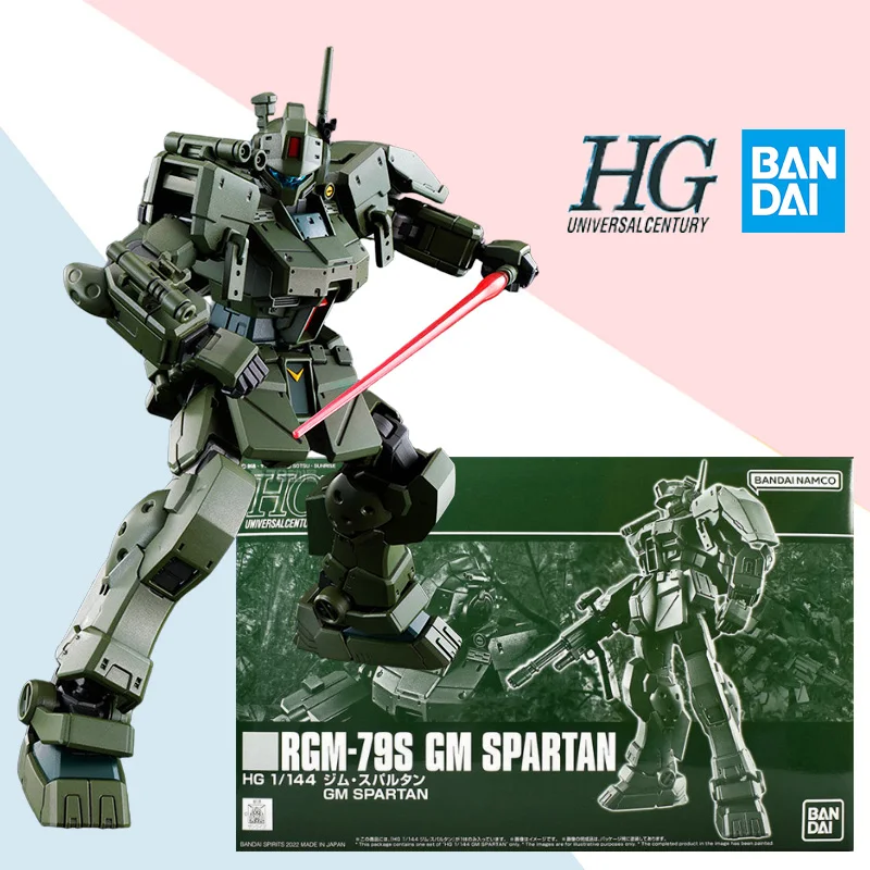 

Bandai оригинальная сборная модель HGUC серии 1/144 RGM-79S GM SPARTAN аниме передвижная игрушка кукла модель набор коллекция украшения подарок