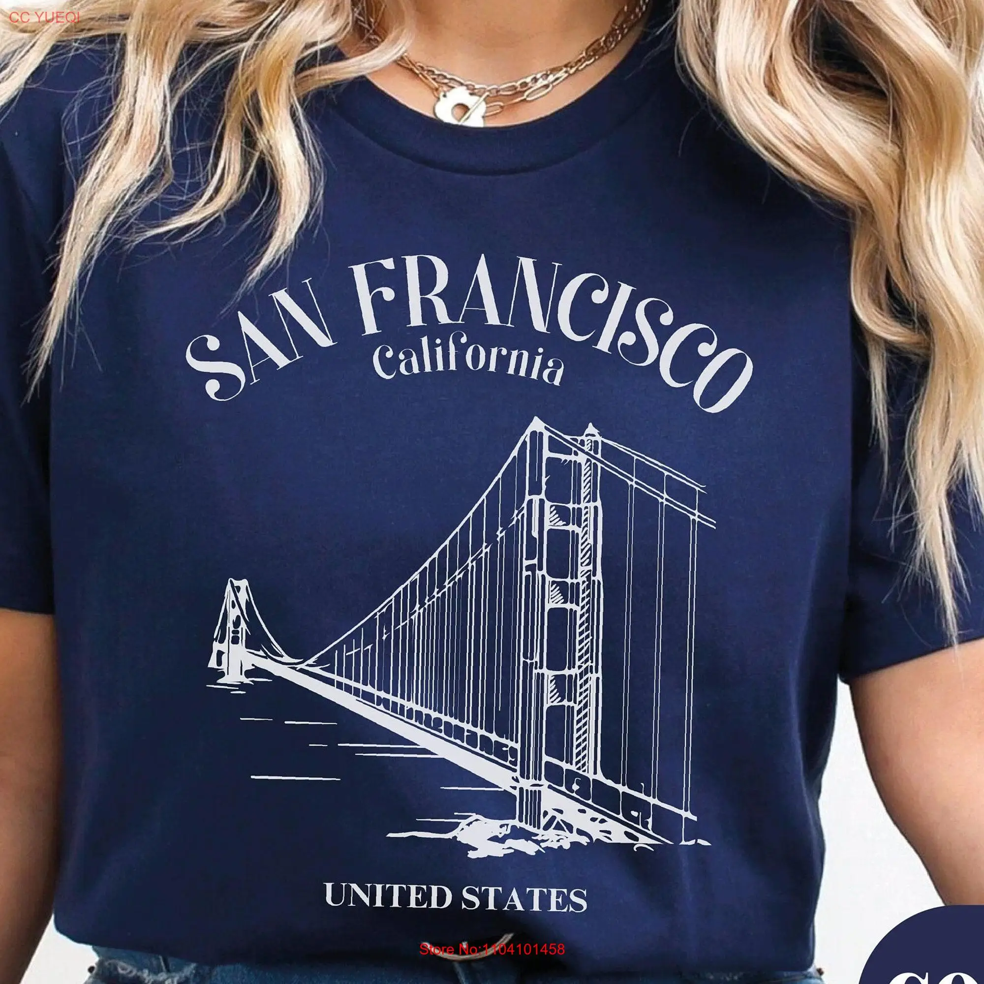 San Francisco shirt California tee souvenir Vacation Soft and comfortable T Girls Trip long or short sleeves