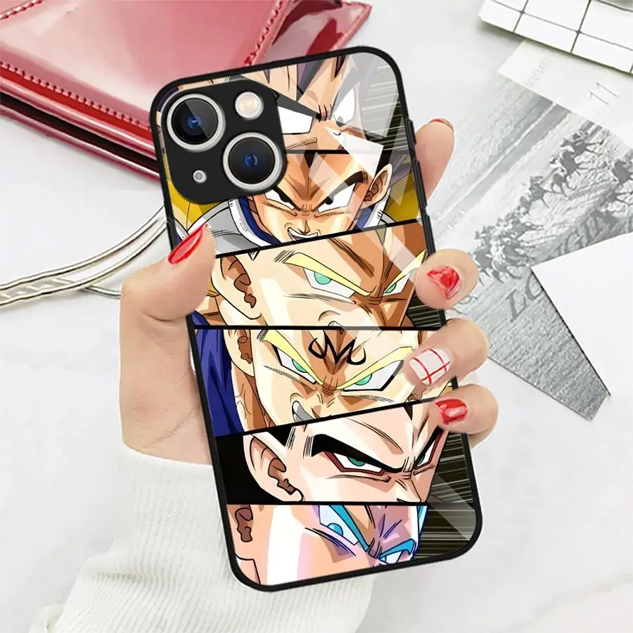 D-ragonS B-allS Goku Art Case for iPhone 17 Pro Max Air 15 Plus 14 11 16 12 8 13 XR Glass Phone Cover  view 2