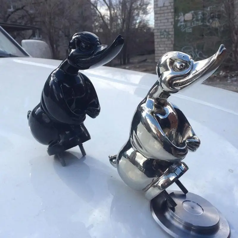 Angry Duck Car Hood Ornament Auto Front Hood Car Sticker Car Dashboard Strong Duck Decor For Car Decoration Accessories