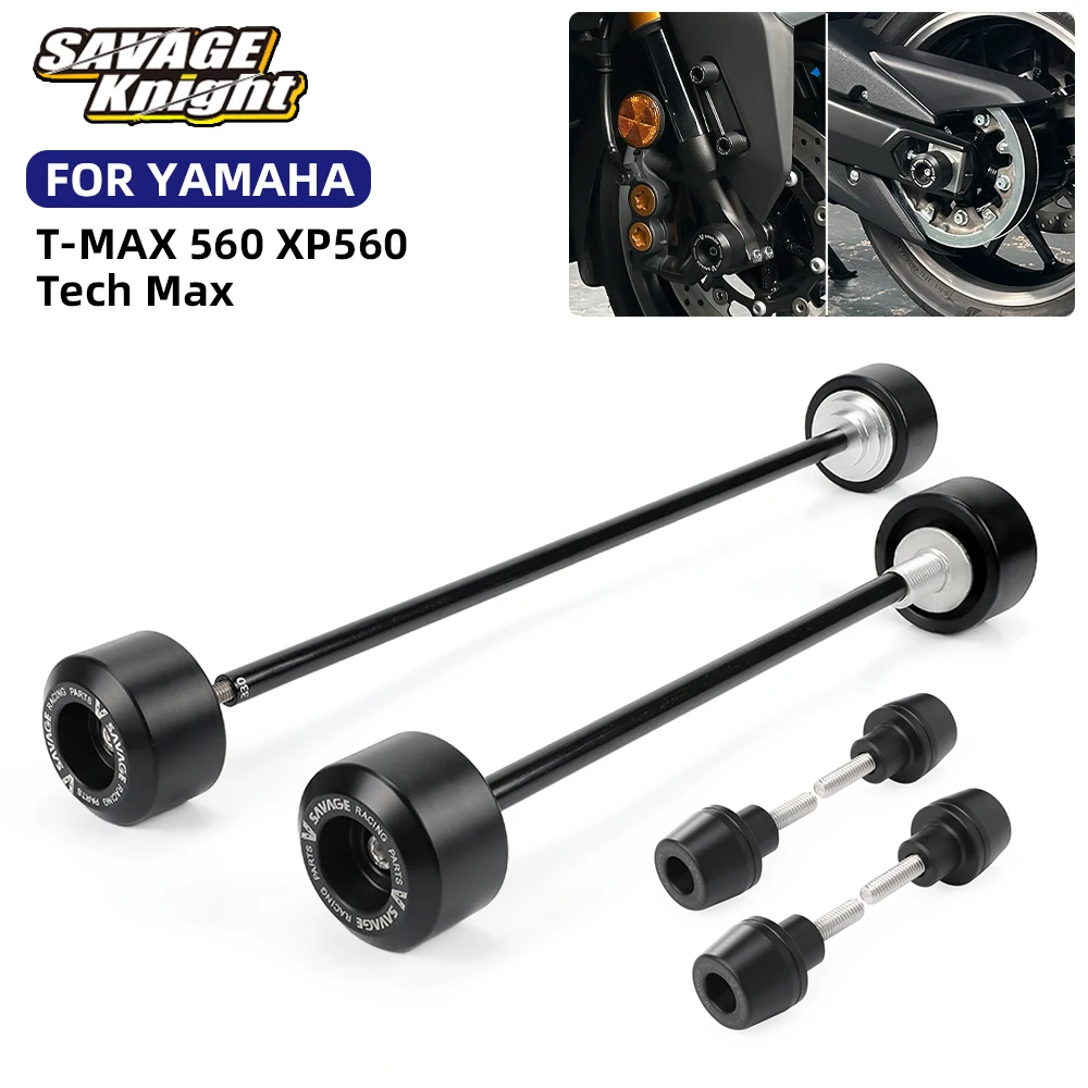 

2025 Tmax 560 Tech Max Fork Axle Wheel Sliders Mudguard Screw Slider For YAMAHA T-MAX 560 XP650 2020-2024 Swingarm Spool Stand