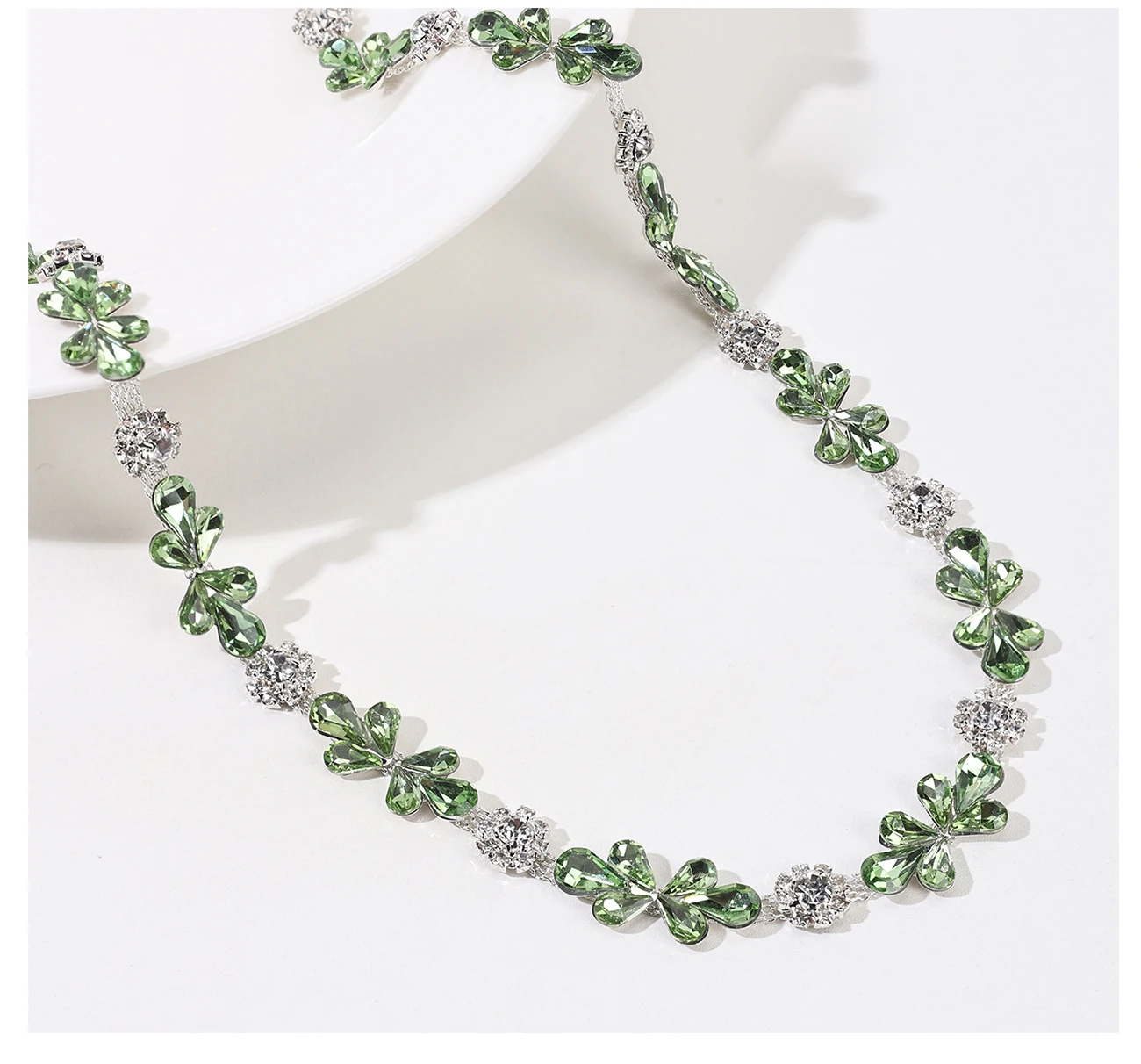 10 Yards Strasskette Kleidungszubehör Schuhe DIY Bastelzubehör Kristall-Diamant-Strassband Geschenke Dekoration Nähzubehör – Detail 5
