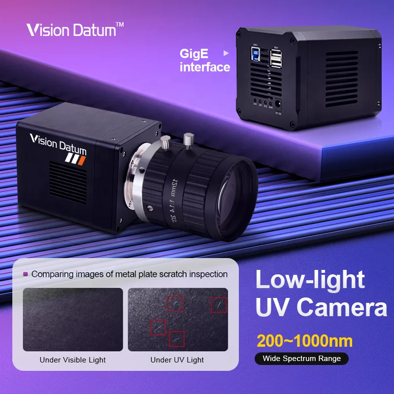 4.2MP 200-1100nm UV High sensitivity CMOS Area Scan Camera With Global Shutter