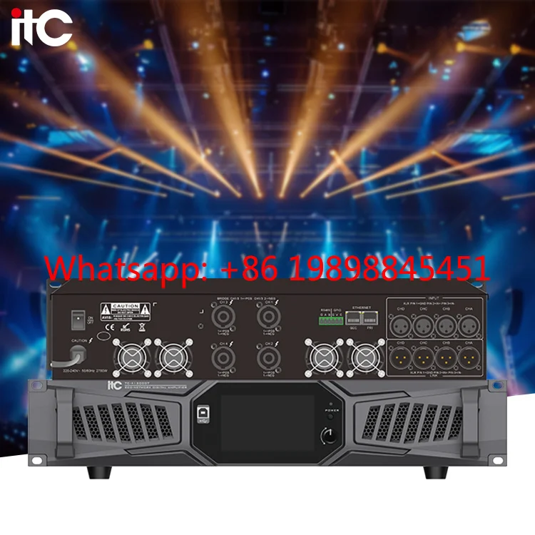 Lighting Amplifier Original Professional Power Amplifier 4 Channel Power Amplifier Qsc Professional Professional Audio Video
