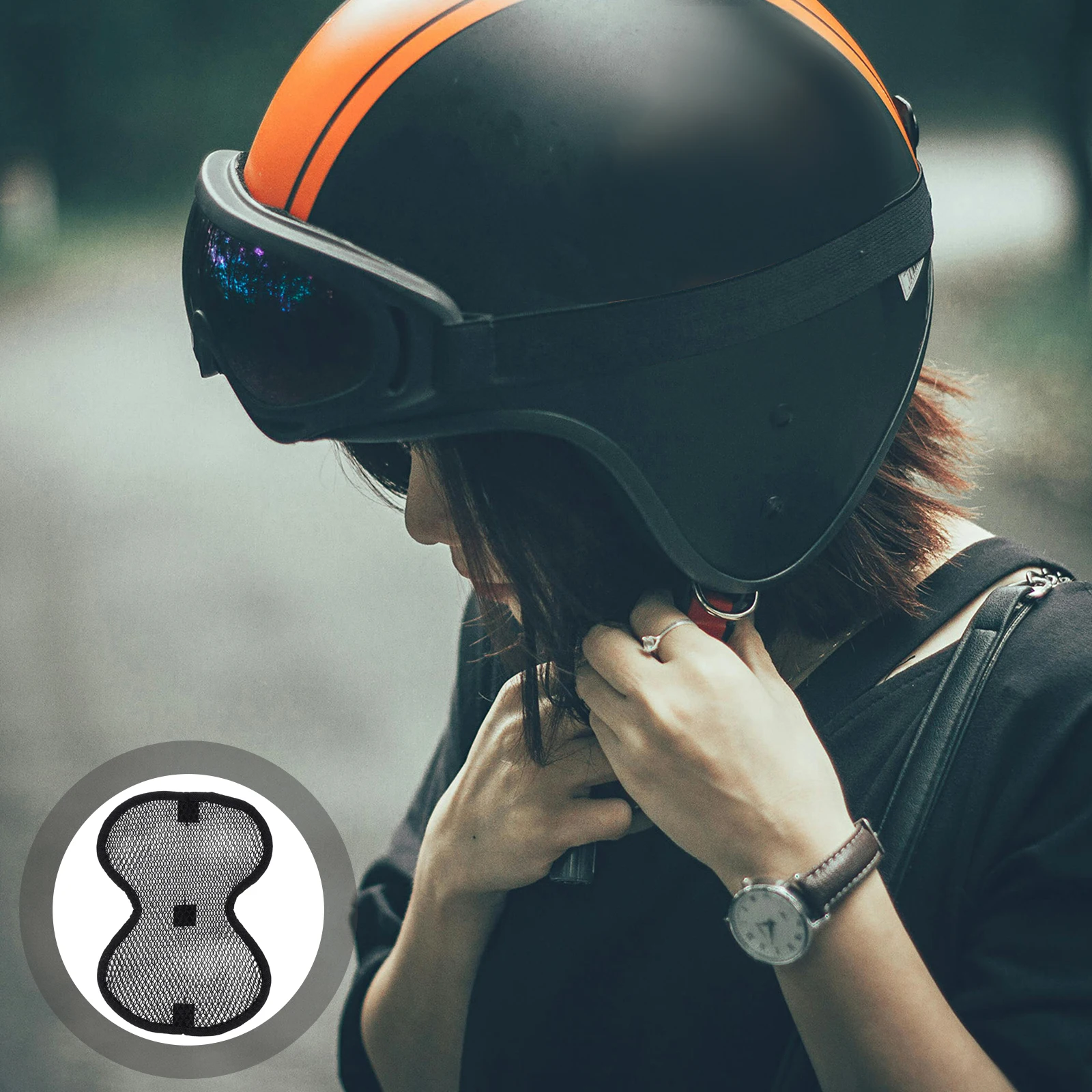 

Breathable Liner Pad Heat Insulation Insert For Electric Bike Motorcycle Bicycle Helmets Universal Fit Lightweight