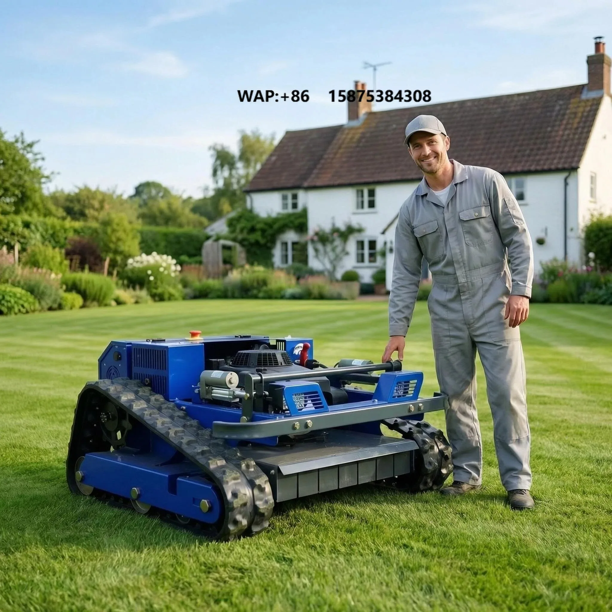 High Quality CE Certified DIY Robot Mower Electric Cordless Lawn Mower with Brush Cutter  Power Type