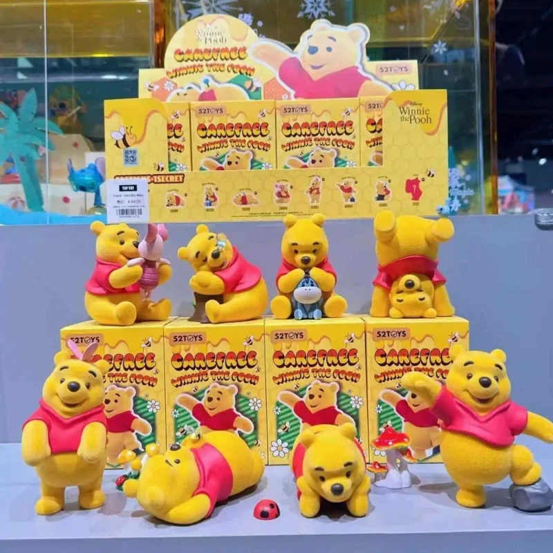 

Originaldisney Carefree Pooh Bear'S Happy Everyday Series Blind Box Cute Winnie Pooh Collection Model Room Decor Toys Box Gift