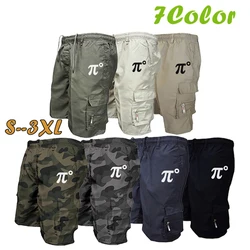 Pantalones cortos de camuflaje para hombre, Shorts holgados de gran tamaño, Color sólido, cintura media, trabajo en la calle, informales, con múltiples bolsillos, para playa, de alta calidad