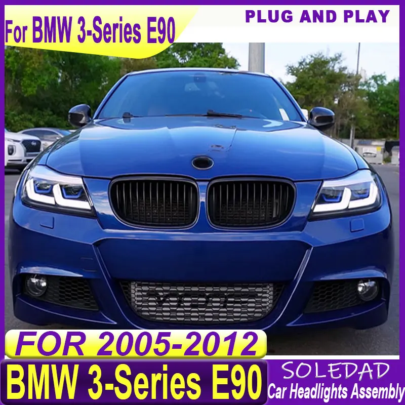 Car LED Headlight For BMW 3 Series E90 2005-2012 Fog DRL Brake Turn Signal Lamp Plug And Play Auto lighting Assemblies